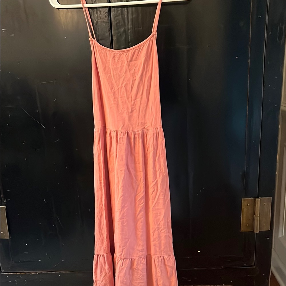 Pink Sleeveless Maxi Dress